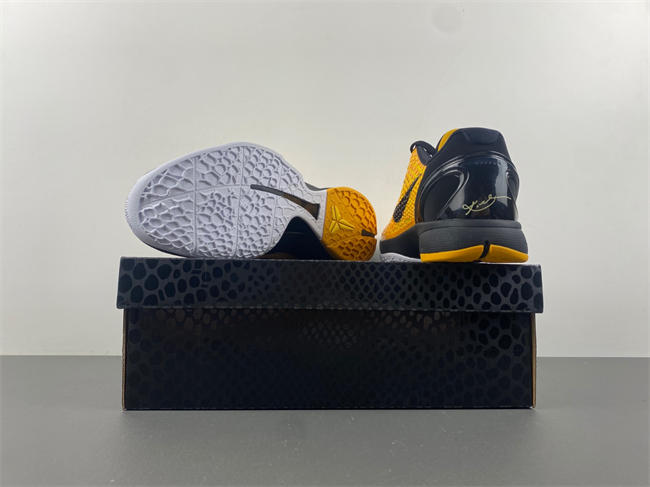 NIKE KOBE 6 PROTRO “LIGHTBULB” BLACK YELLOW   429659-700